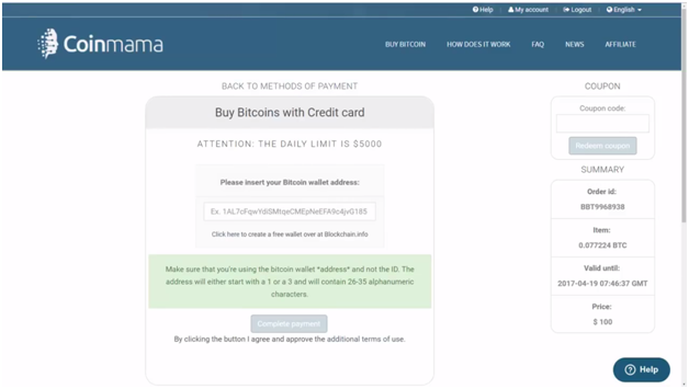 how to buy bitcoins with credit card | buy bitcoins credit card coinmama