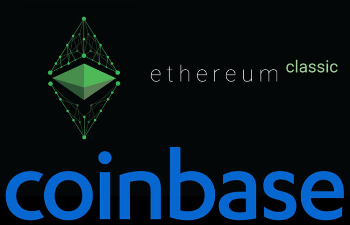 coinbase ethereum classic news