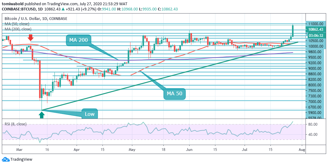 btc daily price chart