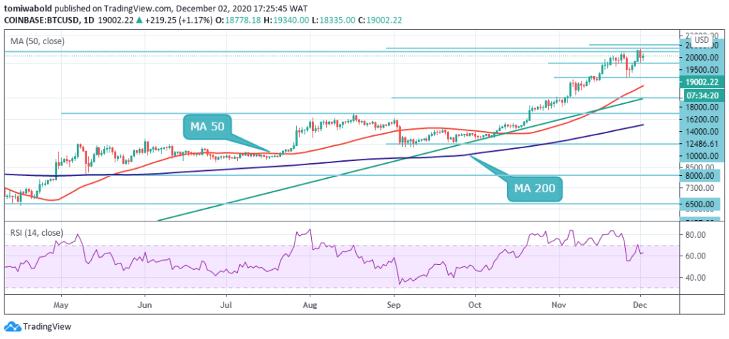 btc daily price chart